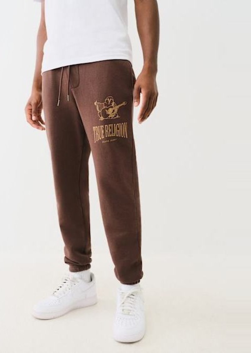 True Religion Men's Vintage Buddha Logo Jogger