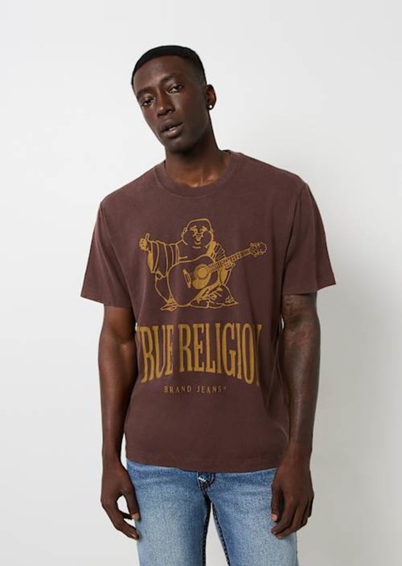 True Religion Men's Vintage Crackle Buddha T-Shirt