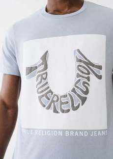 True Religion Men's Warped Horseshoe Logo T-Shirt