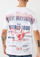 True Religion Men's World Tour Logo Relaxed T-Shirt