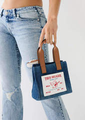 True Religion Mini Denim Tote Bag