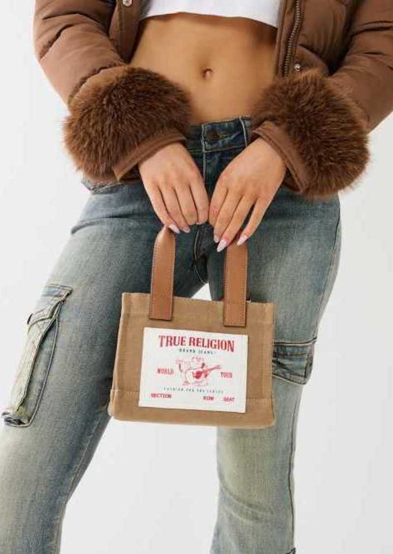 True Religion Mini Logo Tote Bag