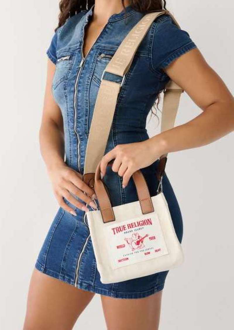 True Religion Mini Logo Tote Bag