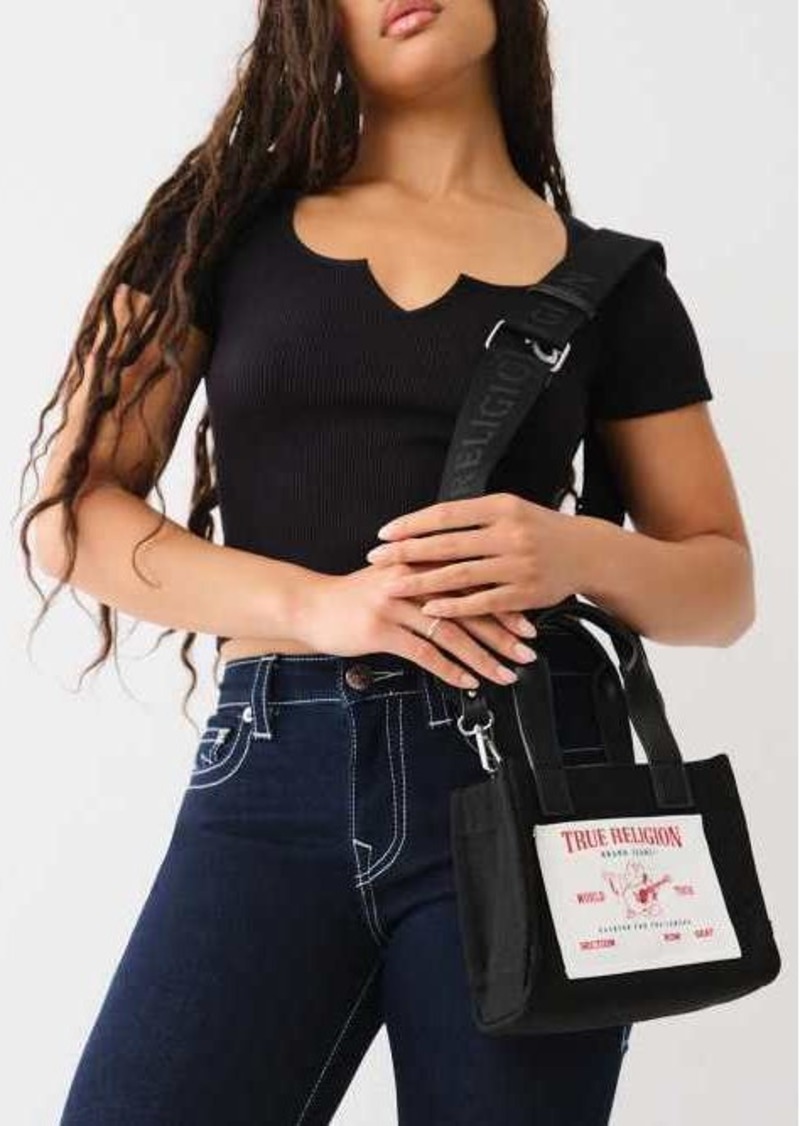 True Religion Mini Logo Tote Bag