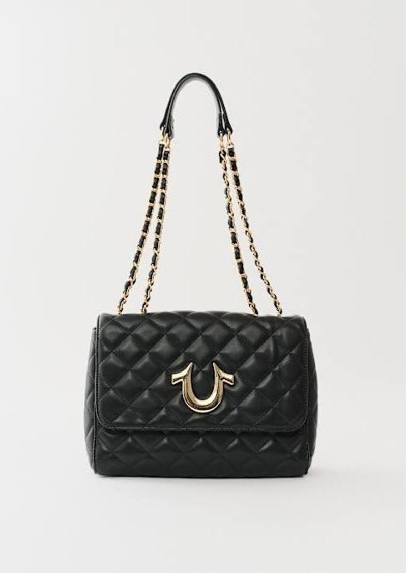 True Religion Quilted Chain Crossbody Bag