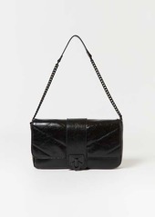 True Religion Quilted Faux Leather Lock Bag