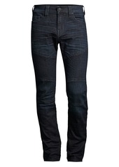 True Religion Rocco Mid-Rise Moto Skinny Jeans