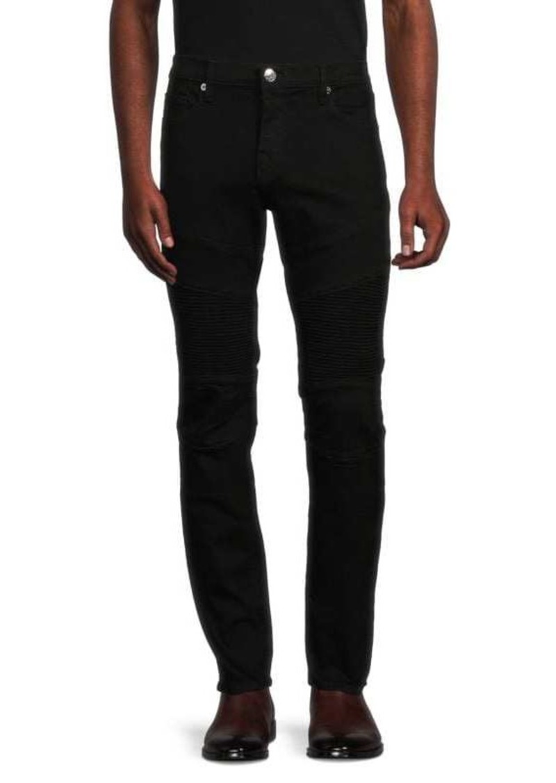 True Religion Rocco Moto High Rise Relaxed Skinny Jeans