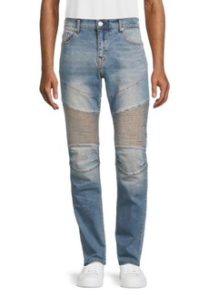 True Religion Rocco Moto Relaxed Skinny Jeans
