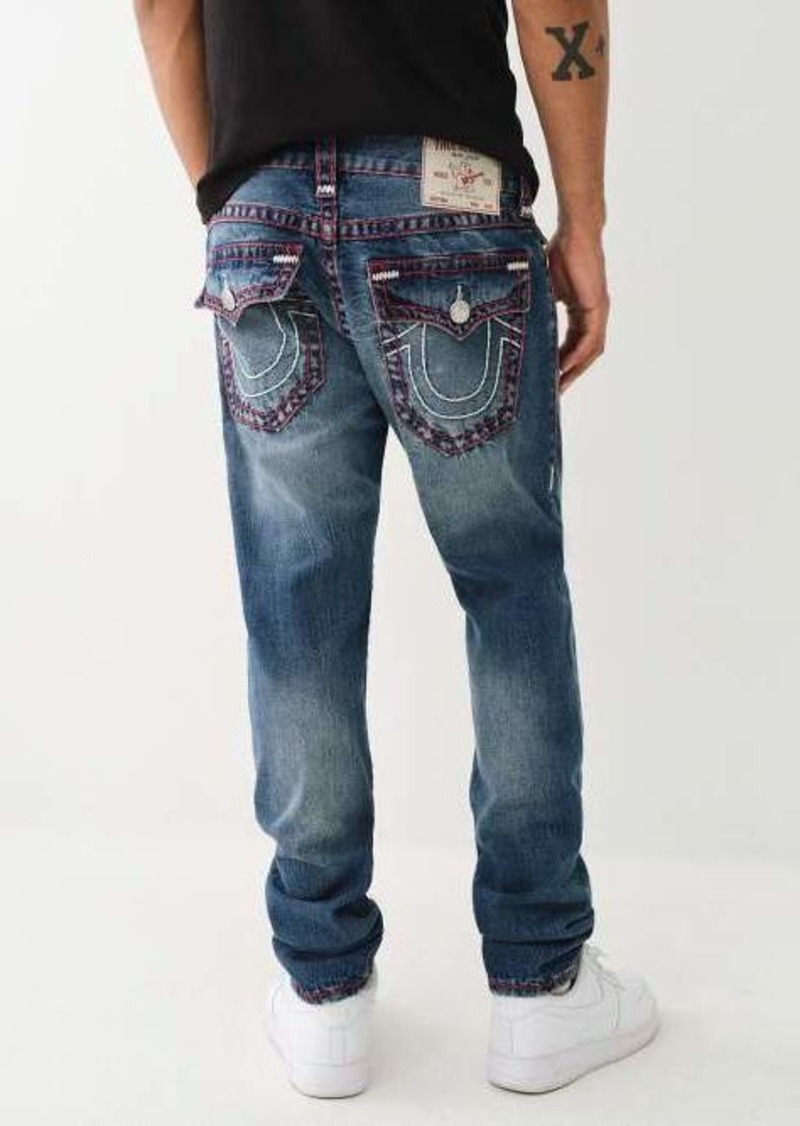 True Religion Men's Rocco Super T Stitch Skinny Jean
