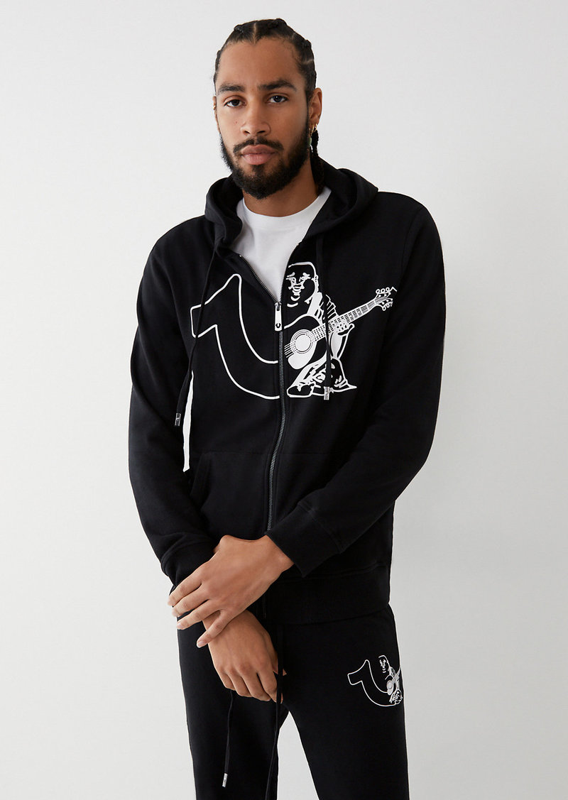 True Religion Multiply Logo Zip-Up Hoodie