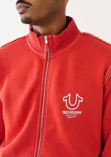True Religion Men's TR Logo Big T Track Jacket