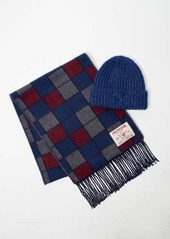 True Religion True Beanie And Scarf Set