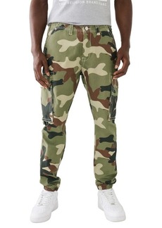 True Religion Brand Jeans Big T Camouflage Cargo Joggers