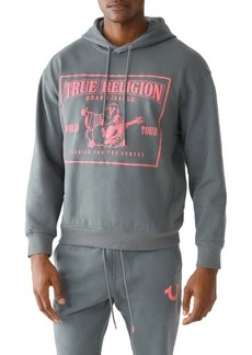 True Religion Brand Jeans Buddha Pullover Hoodie in Balsam Green at Nordstrom