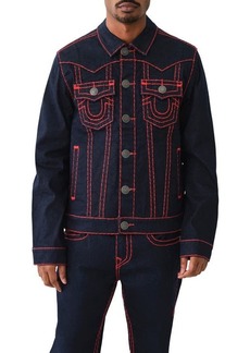 True Religion Brand Jeans Jimmy Super T Denim Trucker Jacket
