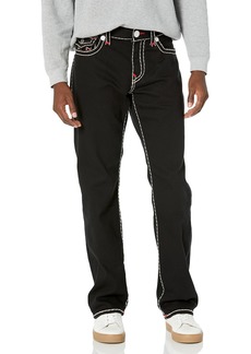 True Religion Brand Jeans Men's Ricky Double Raised Super T Flap Straight Jean