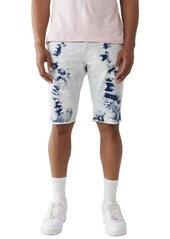 True Religion Brand Jeans Men's Ricky Super T Frayed Denim Shorts in Hydro Blue at Nordstrom