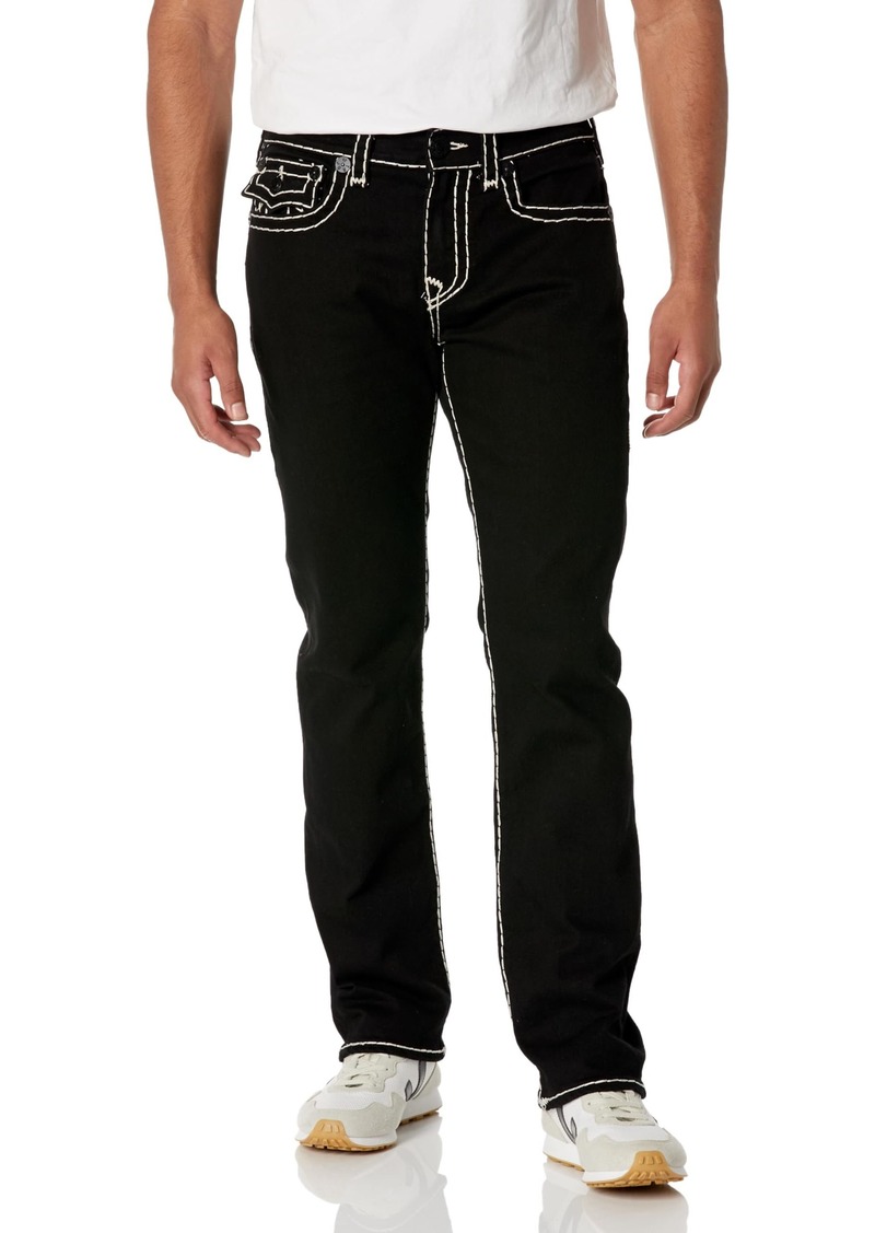 True Religion Brand Jeans Men's Ricky Super T Straight Flap Jean