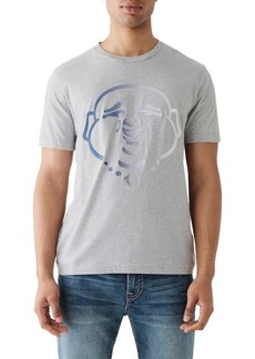 True Religion Brand Jeans Ombré Buddha Face Graphic T-Shirt