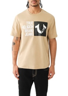True Religion Brand Jeans Relaxed Fit Chain Emblem Graphic T-Shirt