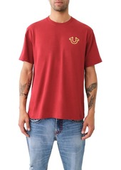 True Religion Brand Jeans Relaxed Fit Puff Paint Logo Graphic T-Shirt