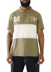 True Religion Brand Jeans Relaxed Panel Polo