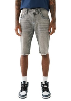 True Religion Brand Jeans Rocco Frayed Skinny Denim Shorts