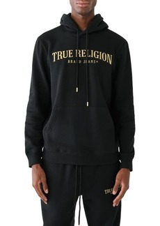 True Religion Brand Jeans Shine Arch Embroidered Pullover Hoodie