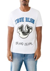 True Religion Brand Jeans Spliced Horseshoe Graphic T-Shirt