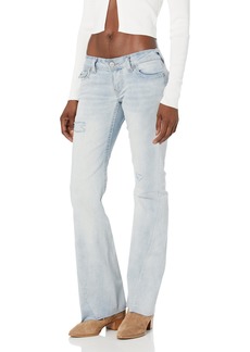 True Religion Brand Jeans Women's Joey Low Rise Flare Big T Jean