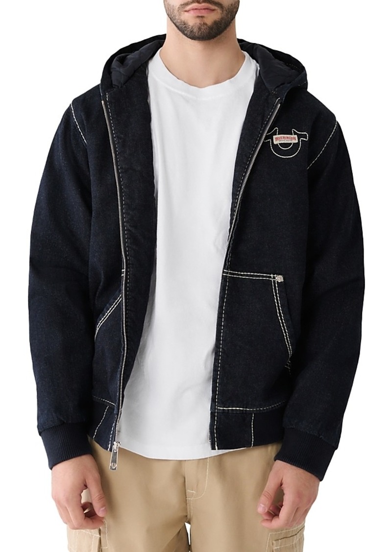 True Religion Denim Big T Hooded Jacket