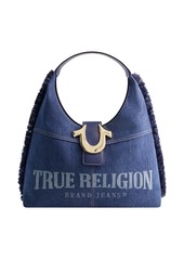 True Religion Frayed Denim Hobo