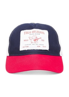 True Religion Frayed Edge Buddha Trucker Hat