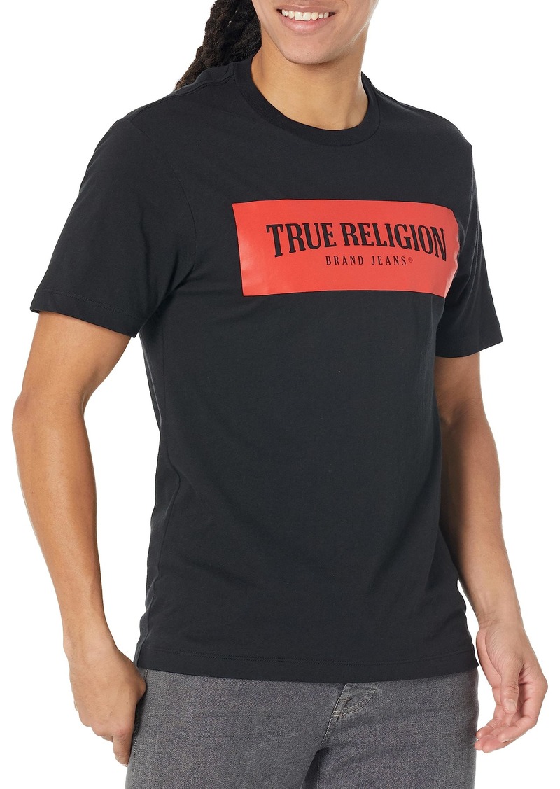 True Religion Men's Arch Box Logo Tee