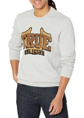 True Religion Men's Chenille True Logo Sweatshirt