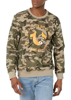 True Religion Men's FFTS Trademark Crewneck Sweatshirt  XXX-Large