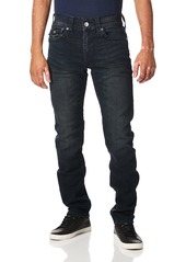 True Religion Men's Geno Big T Low Rise Slim Fit Jean with Back Flap Pockets  40W X 34L