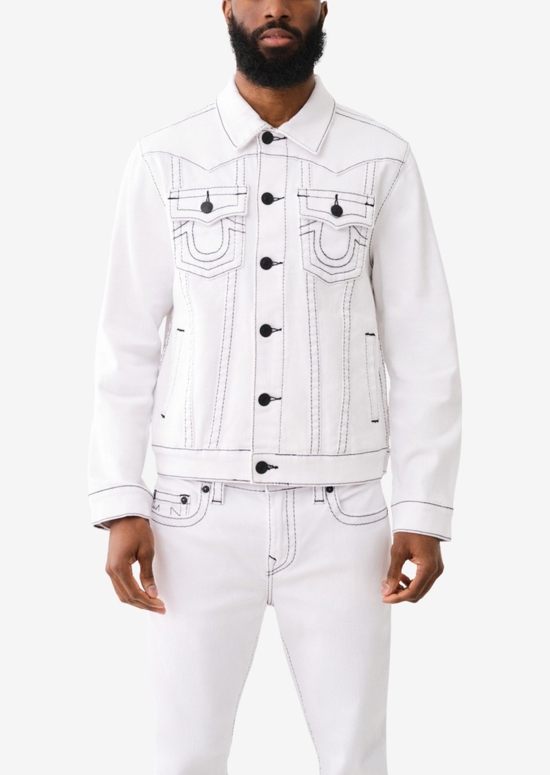 True Religion Men's Jimmy Big T Jacket - Optic White