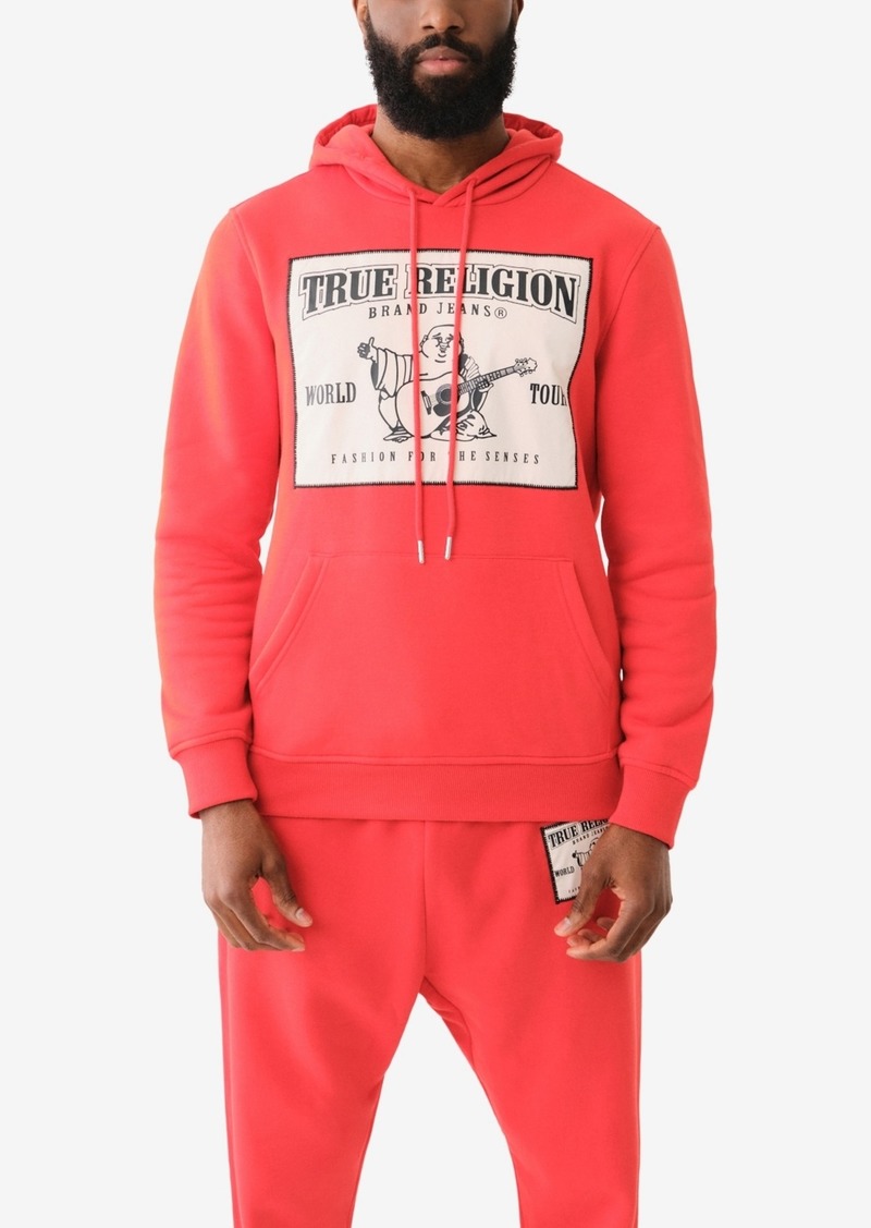 True Religion Men's Ladder Applique Srs Hoodie - Lava