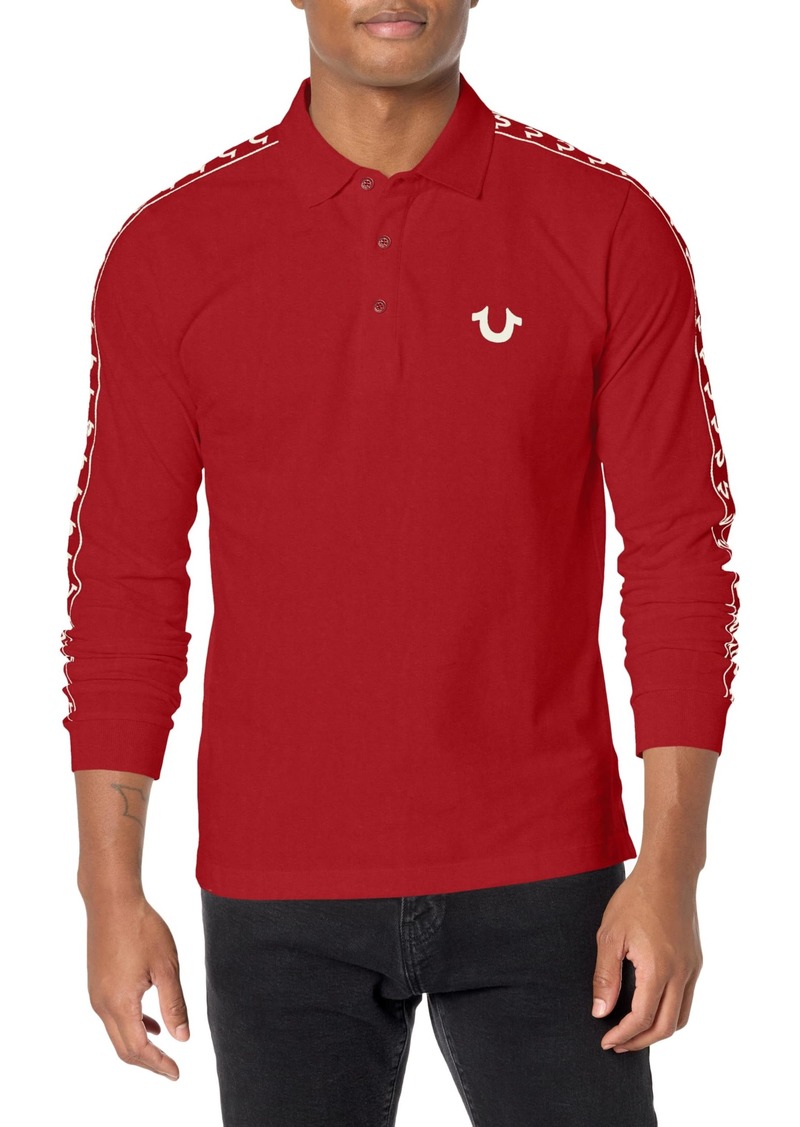 True Religion Men's LS Dasmask Polo