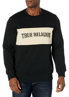 True Religion Men's Panel Arched Sweatshirt