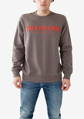 True Religion Men's Raised Embroidered Crew Neck Sweatshirt
