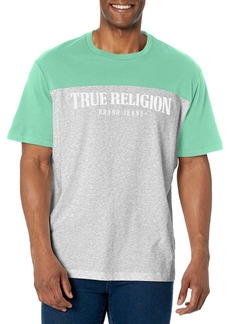 True Religion Men's Relaxed Ss Football Tee