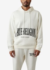 True Religion Men's Relaxed Stretch Arch Hoodie - Jet Black