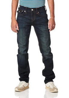 True Religion Men's Ricky Low Rise Relaxed Fit Straight Leg Jean with Back Flap Pockets  32W X 34L