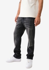 True Religion Men's Ricky No Flap Straight Jean - Groves St Black Wash