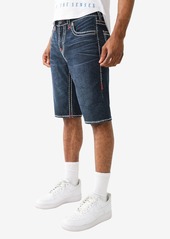 True Religion Men's Ricky No Flap Super T Straight Shorts - Blue