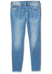 True Religion Men's Rocco Big T Skinny Fit Jean with Back Flap Pockets  32W X 34L
