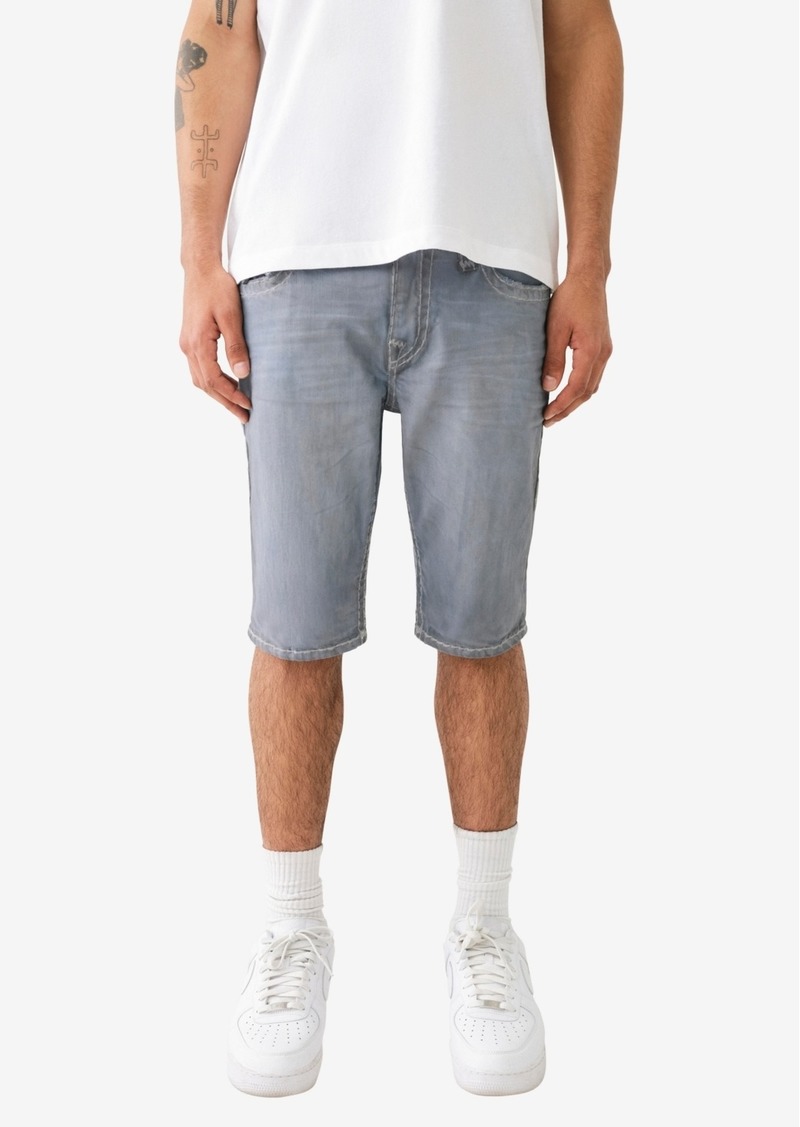 True Religion Men's Rocco Flap Super T Skinny Shorts - Grey